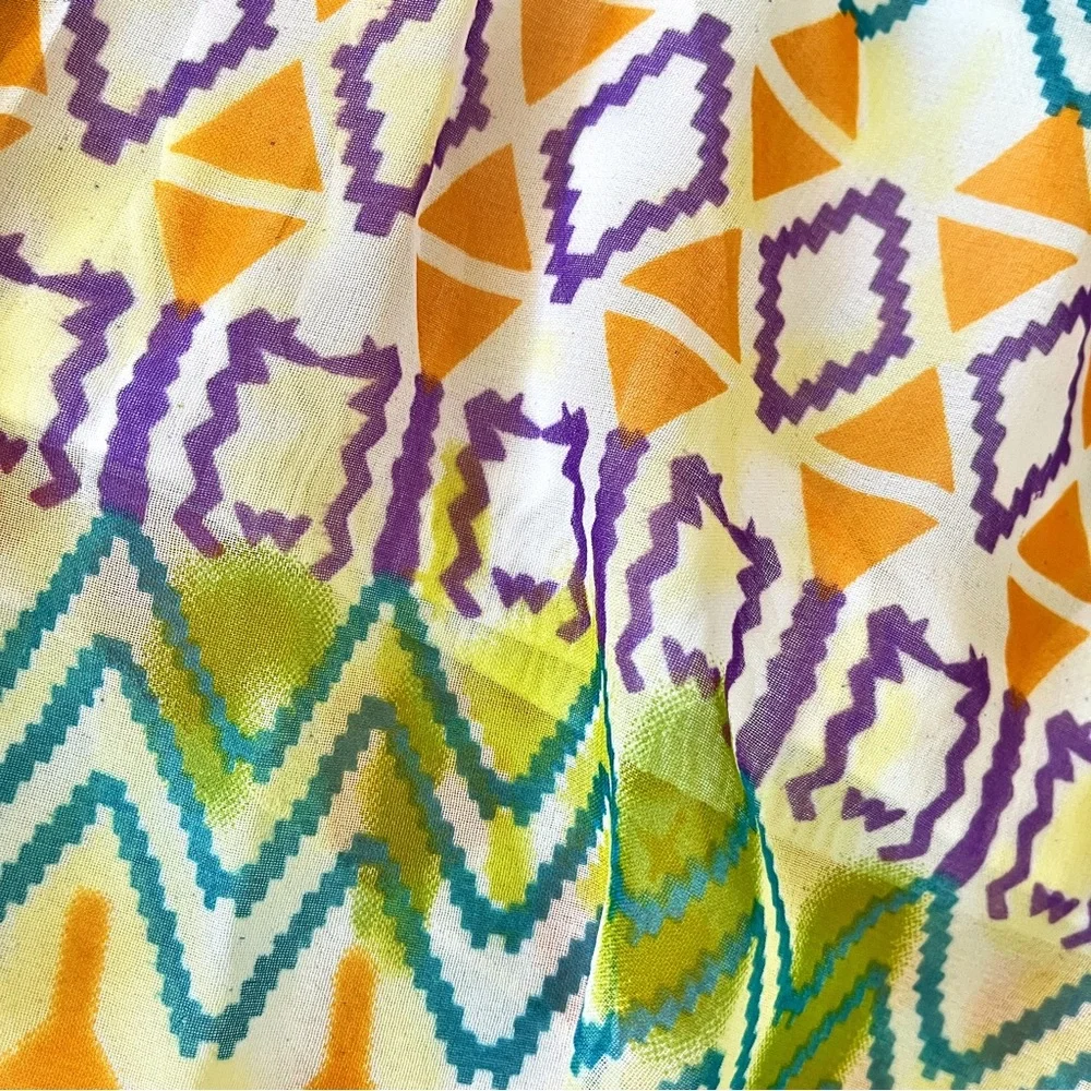 ⛔️SOLD⛔️ LAGACI Crop Top - Chiffon, Built-in Bra, Adj Straps - Sz M NWT - Picture 3 of 13